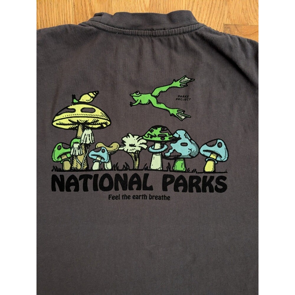 Parks Project National Parks Mushroom Graphic Pocket T-Shirt Small Earth Breathe